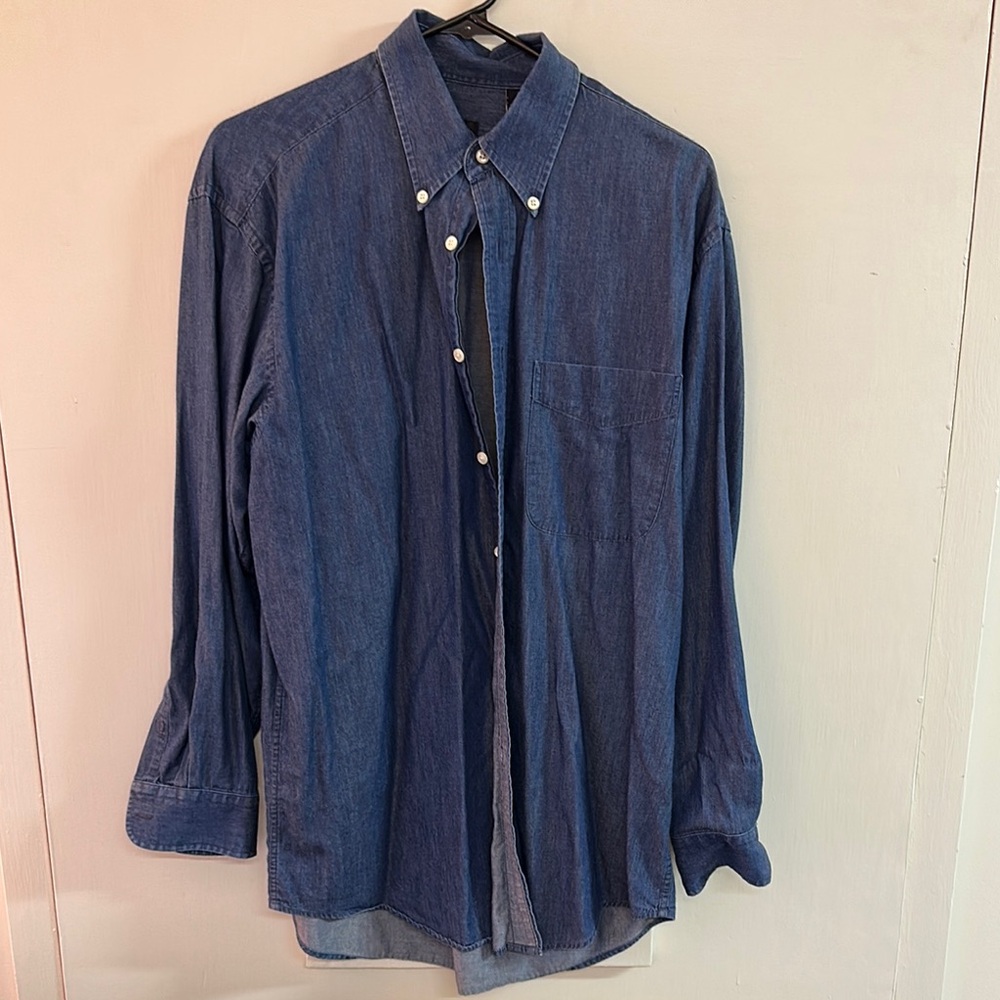 Jos. A. Bank Blue Casual Button Down Shirt